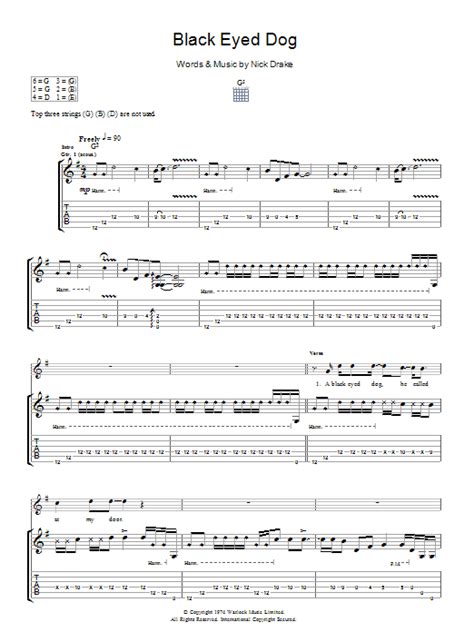 black eyed dog tab|Nick Drake Chords & Tabs .